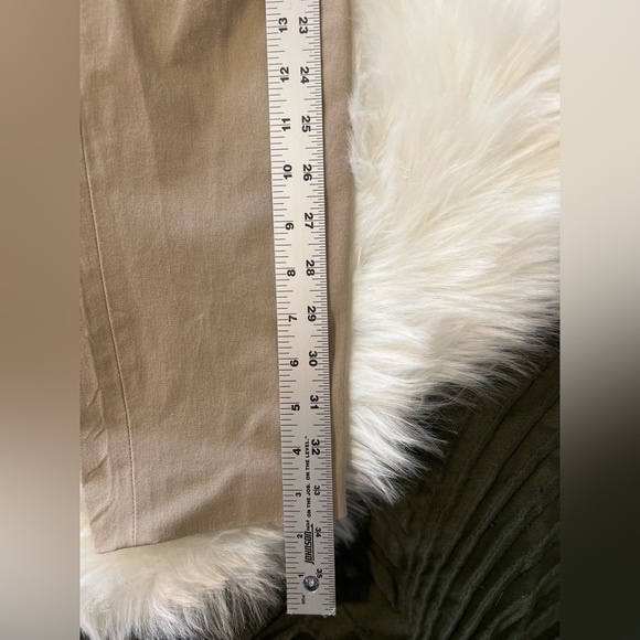 Babaton Aritzia Bi-Stretch ankle slim leg pants size 10 color tan - Picture 7 of 9